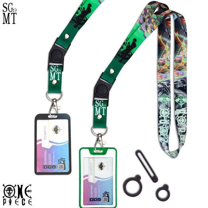 

Lanyard idcard holder name tag Hp printing ONE PIECE ZORO 3 pcs Oring