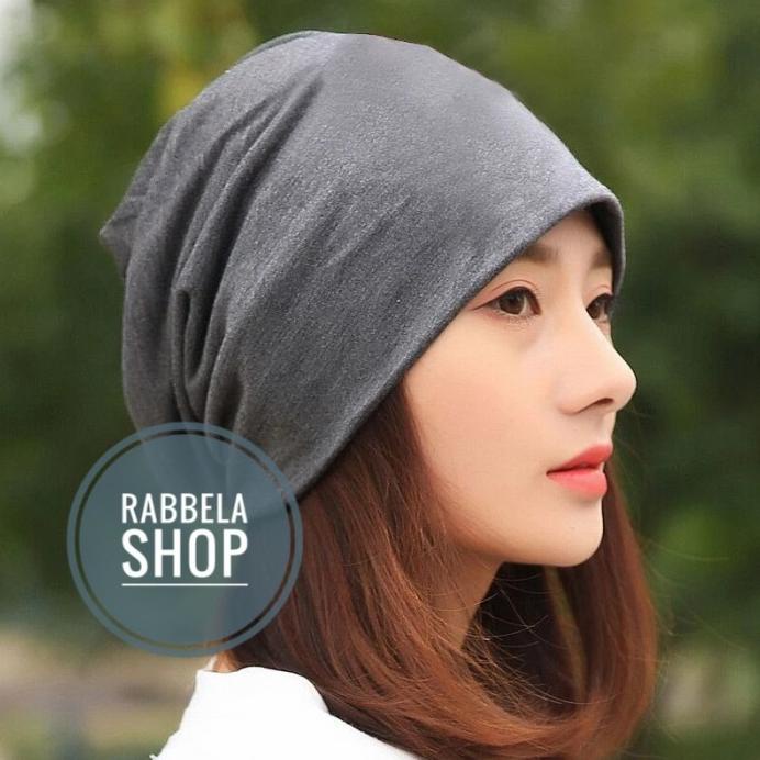 Promo 12.12 Topi Bannie Hat /Topi Kupluk Pria Dan Wanita Bahan Lembut Import Abu Original