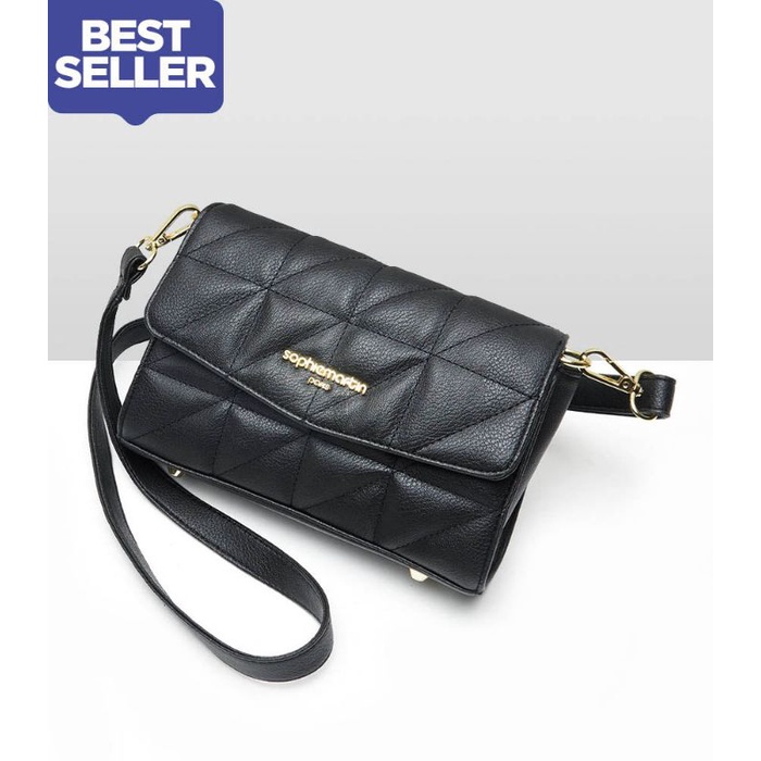 TAS SOPHIE MARTIN GEMAYA SLING BLACK BAG SOPHIE MARTIN