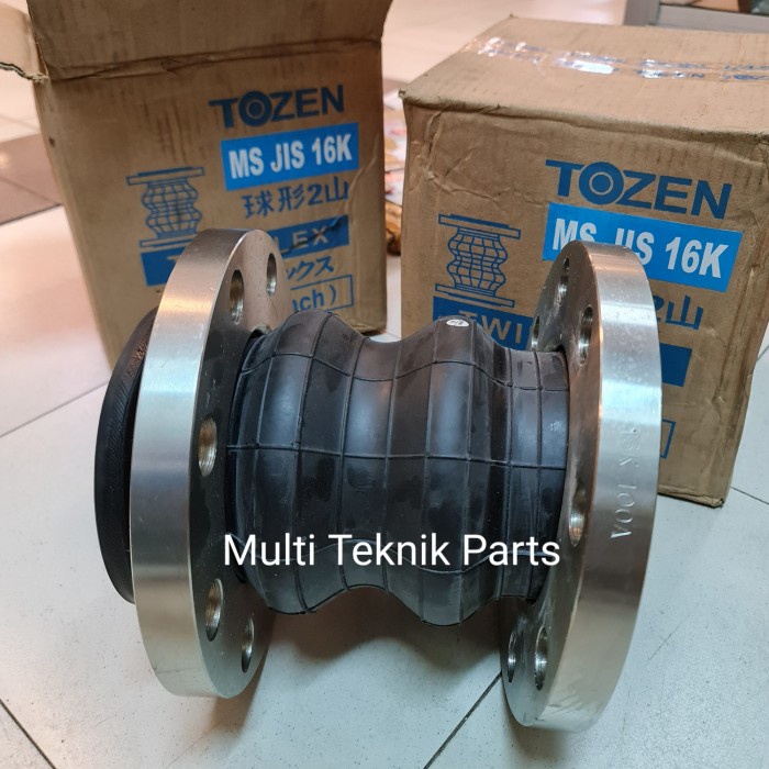 ✅Original Flexible Rubber Joint Twinflex Jis 16K Tozen 1 1/4 Inch Dn32 Terbatas