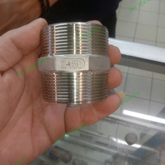 Double Nepel Stainless Ss304 Drat 2" Inch/ Ng Drat Ss304
