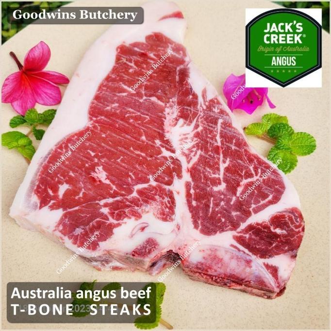 

T BONE STEAK PORTERHOUSE AUSTRALIA BEEF ANGUS STEER TESSAANDRI