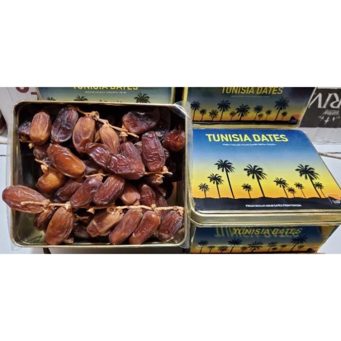 

kurma palm fruit tunisia tangkai kemasan kaleng 1kg