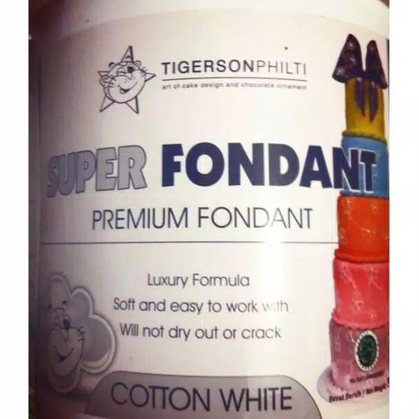 

Baru Tigerson Premium White Fondant Repack 1KG