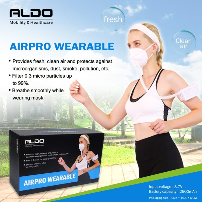 Airpro mask Aldo masker hepa filter