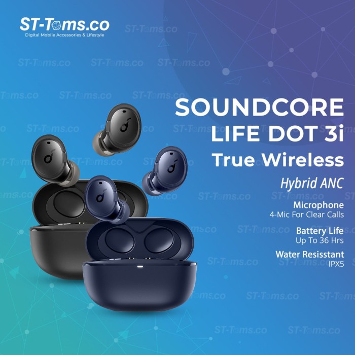 Ready Anker Soundcore Life Dot 3i True Wireless Earbuds TWS - A3982