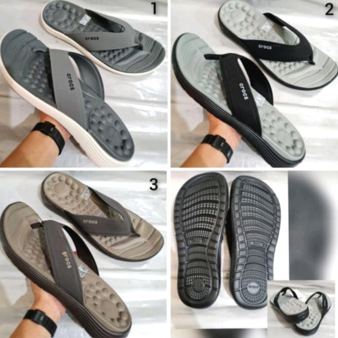 Top Sandal Crocs Pria Sandal Jepit Reviva Crocs Original