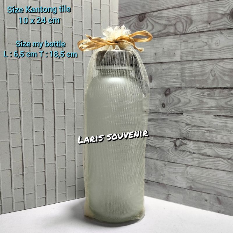 Kantong tile souvenir untuk my botol 400-450 ml