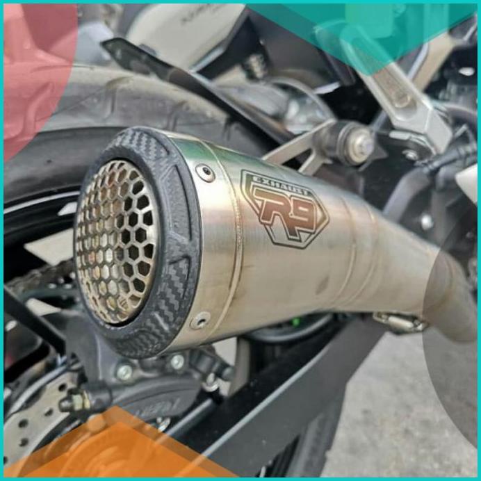 Knalpot R9 gp ss CBR 150,R15,GSX,Vixion,CB 150 ( Sport 150cc ) GSX150