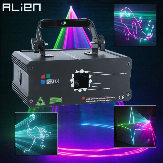 Siap Kirim Laser Show Animasi Rgb Animation Laser 500Mw Dmx512,Remote,Android