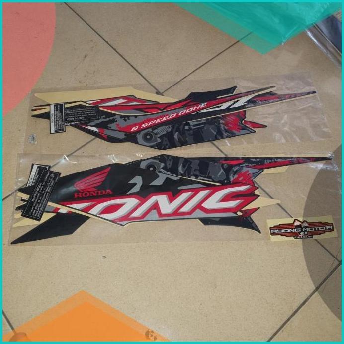 Striping Sonic 150R 2019-2020 Hitam Doff 16novz3 onderdil