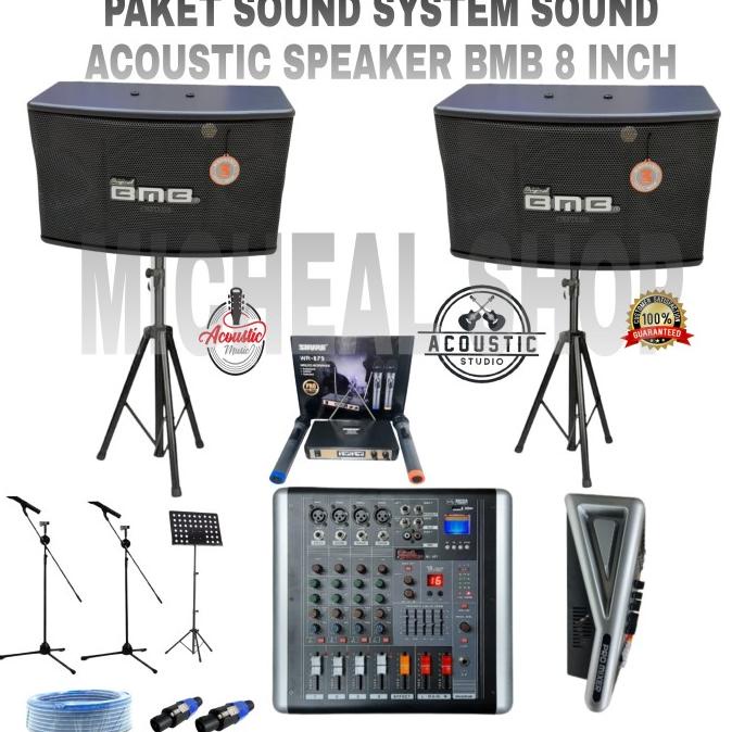 PAKET SOUND SYSTEM KARAOKE OUTDOOR INDOOR +POWER MIXER SOUND ACOUSTIC