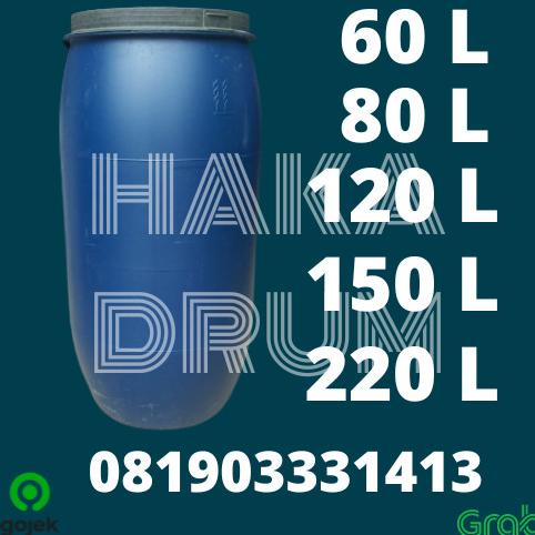 Tong Air Drum Tempat Sampah Tebal Gentong Liter Plastik Biru