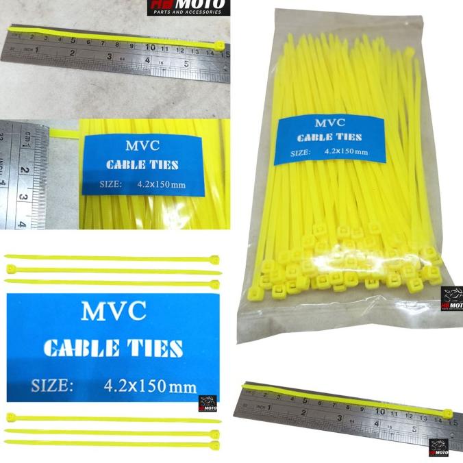 

1 pack isi 100 pcs CABLE TIES 4.2 X 150mm/ Pengikat Kabel / Tali Ties