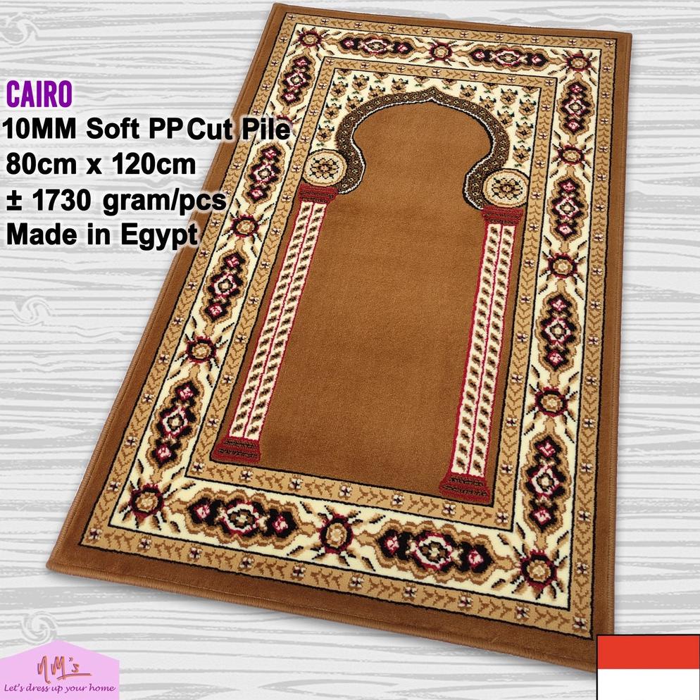 Cairo - Sajadah sejadah imam masjid mushola karpet lantai permadani bulu tebal 80 cm x 120 cm - NMs