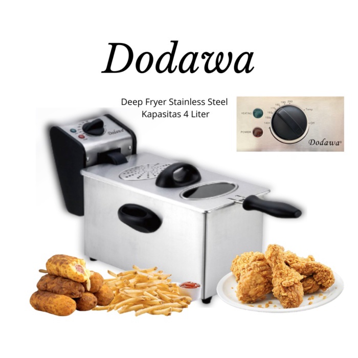 ✨New Ori Dodawa Deep Fryer / Alat Penggoreng Listrik / Alat Goreng Listrik Diskon