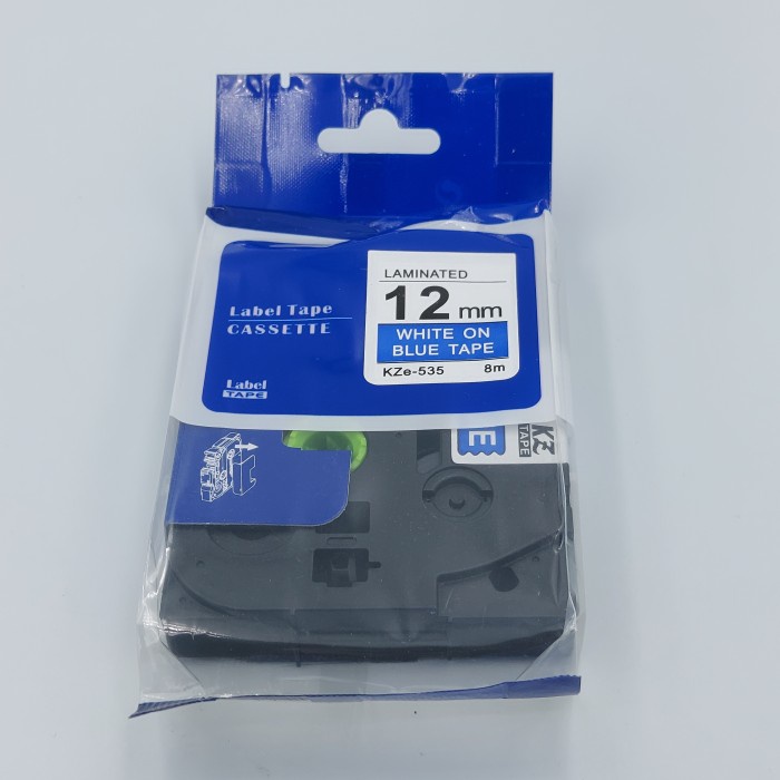 

AVPRO TZe-535 Label Tape Replacement Brother White on Blue 12mm 8m