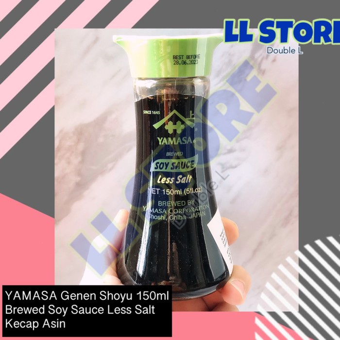 

Yamasa Genen Shoyu 150Ml Brewed Soy Sauce Less Salt Kecap Asin Jepang