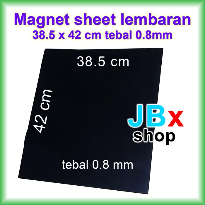 

Terbaru Rubber Magnet Sheet Lembaran Hitam Tebal 0.8Mm X 38'5 X 42 Cm Promo Terlaris