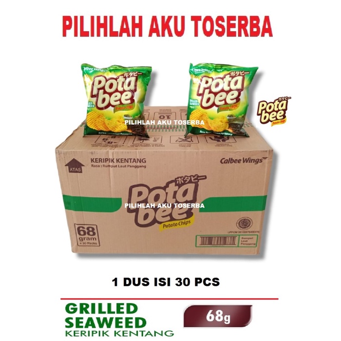 

Keripik - Potabee Keripik Kentang Rumput Laut 68 Gr - ( Harga 1 Dus Isi 30 Pcs )