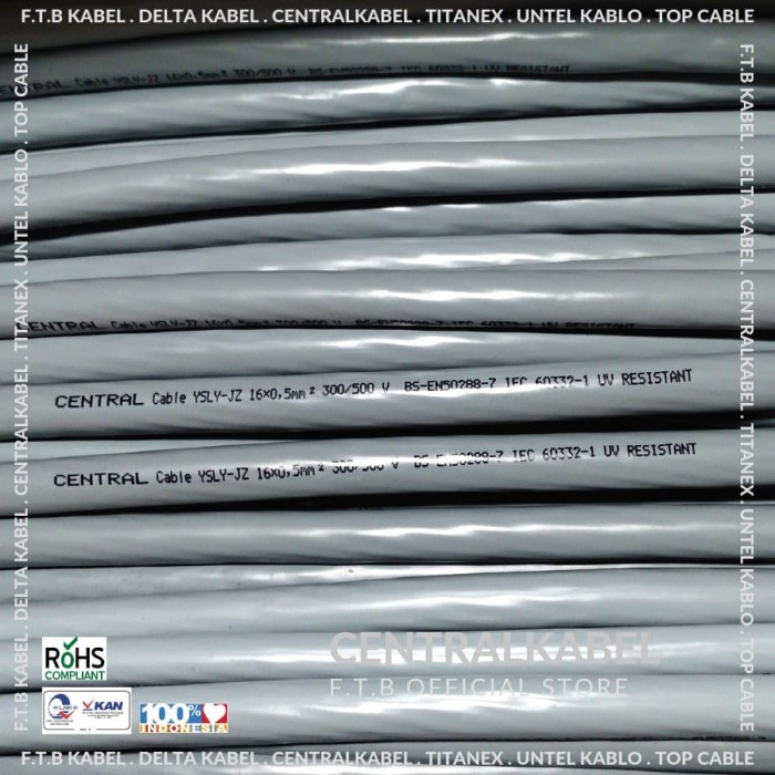 YSLY 16x0.5mm YSLY 16x0,5mm YSLY-JZ 16x0.5mm YSLY-JZ 16x0,5mm 500V