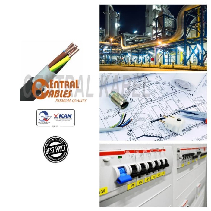 SNI Central Kabel NYY 4x2.5 Tufur NYY 4x2,5 NYY 4 x 2.5 LMK Potongan