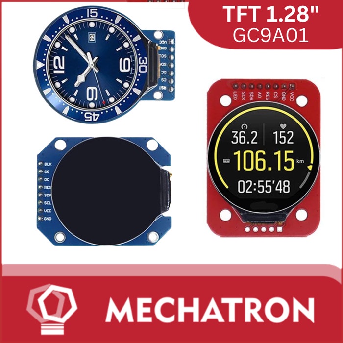 Tft Display 1.28 Inch Lcd Module Round Rgb 240*240 Gc9A01 240X240