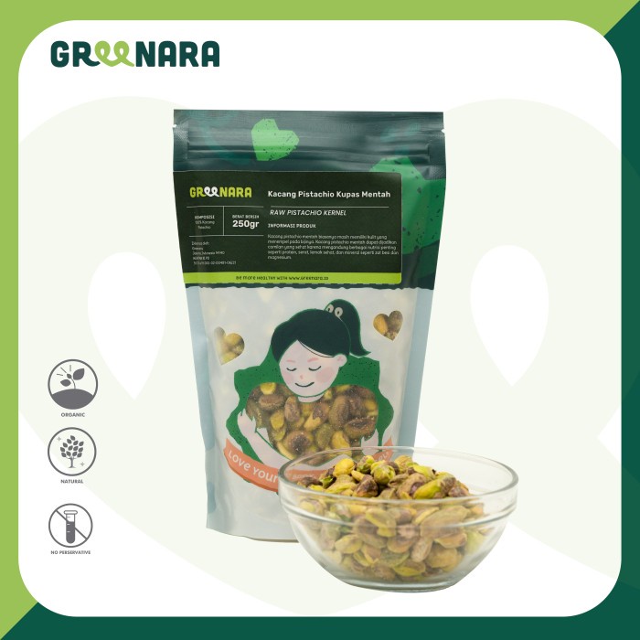 

Kacang - Kacang Pistachio Kupas 250Gr