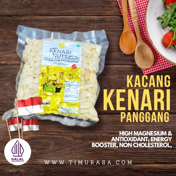 

Kacang - Kacang Kenari Panggang Original-Giant Kenari Nut Roasted 500G