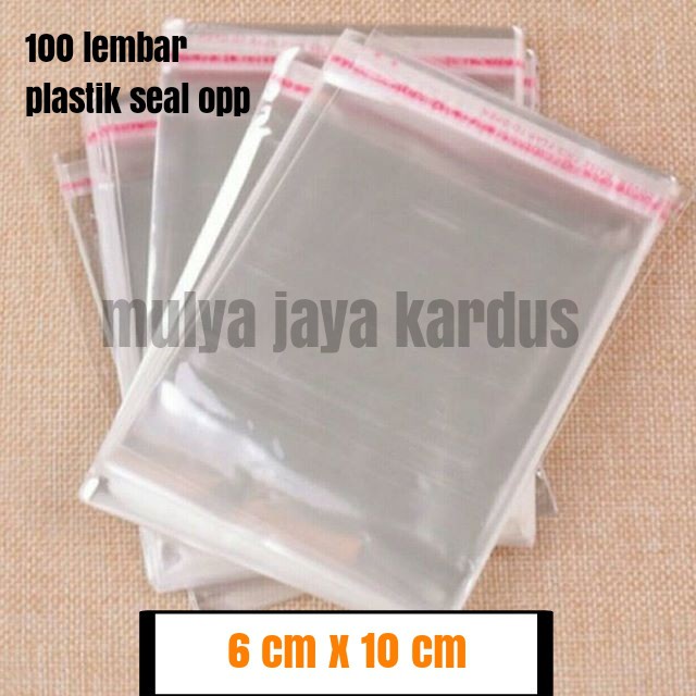Plastik OPP Plastik Kaca Plastik Kue Undangan Baju Lem Perekat 6x10 (OPP 6X10)