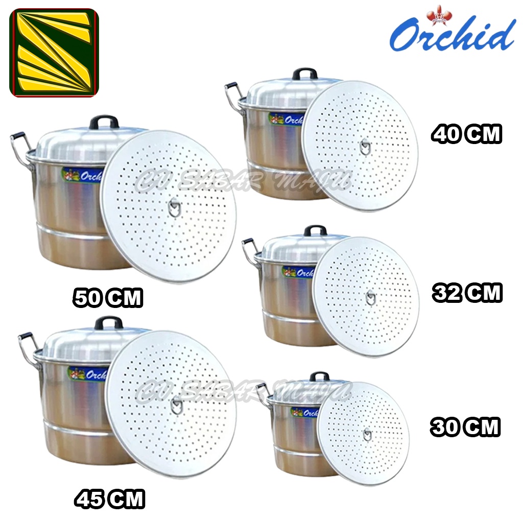 Panci Orchid / Panci Kukus Orchid / Panci Sebaguna Orchid 30, 32, 40, 45, 50 Cm
