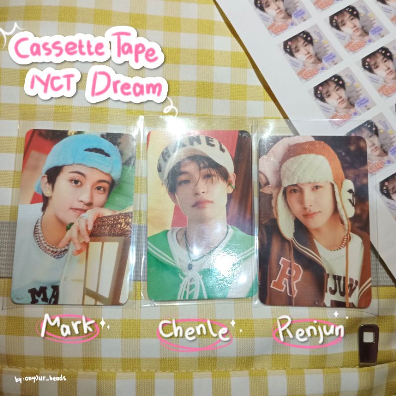 PC NCT Dream Cassette Tape Official | Mark | Chenle | Renjun