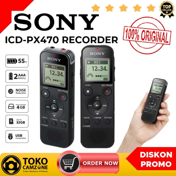 Ready Sony ICD-PX470 / ICD PX470 Digital Voice Recorder
