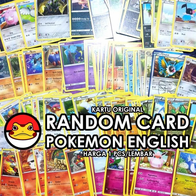 Kartu Pokemon English - Bulk Random TCG Original Card (Pokemon Only)