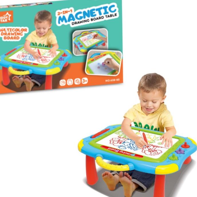 

Kiddy Star Colorful Drawing Board Meja Papan Tulis Anak 57x85x37cm