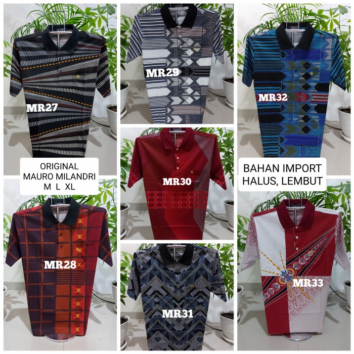 Manchu Kaos Mauro Milandri - Kaos Korea - Kaos Import - Kaos Kerah Motif