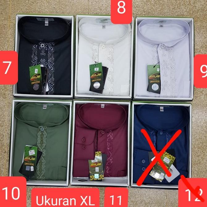 Baju Koko Atlas lengan panjang original ukuran XL