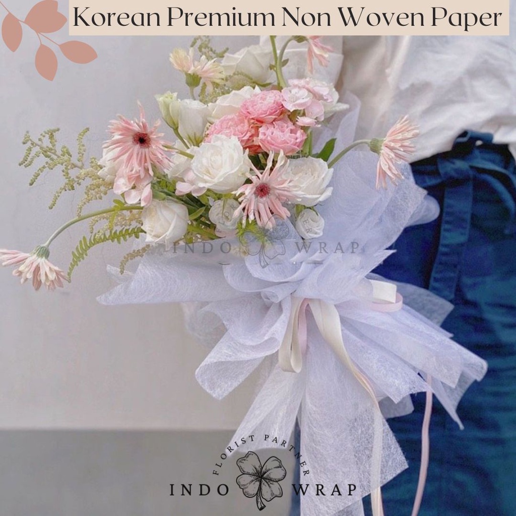 

[15 Lembar] Kertas Flower Wrapping Korean Non Woven R Kertas Buket Bunga Hand Bouquet