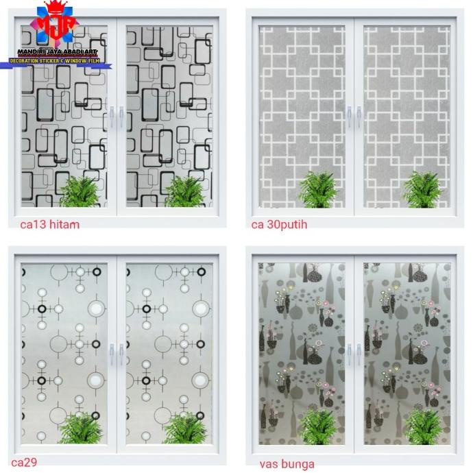 Stiker Kaca/Sticker Kaca Motif/Stiker Jendela Rumah/Stiker Sunblast