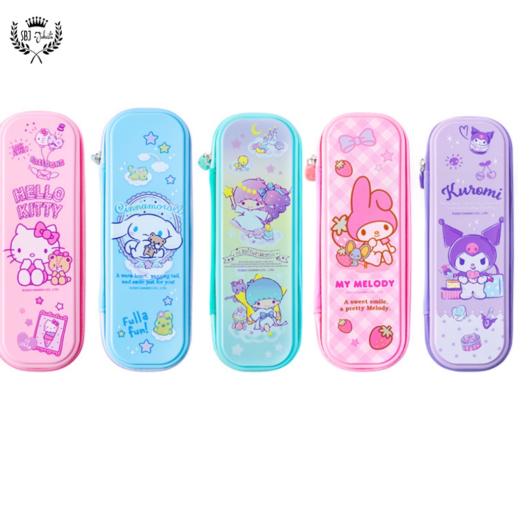 

Kotak Pensil Tempat Pensil Sanrio bahan waterproof hardcase