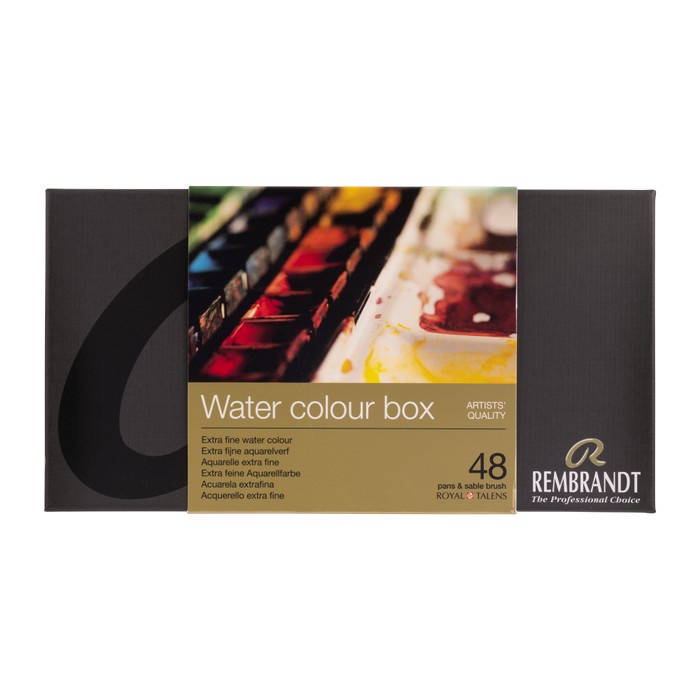 

Promo Rembrandt Water Colour Set 48 Pans Metal Box