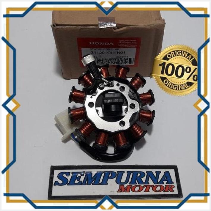 [HST] STATOR COMP SPUL MAGNET SPULL ASSY HONDA SUPRA X 125 PGM FI FULL INJEKSI ORIGINAL 31120-K41-N0