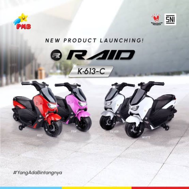 ( BISA COD ) Mainan motoran anak Nmaxx aki/ motoran aki raid