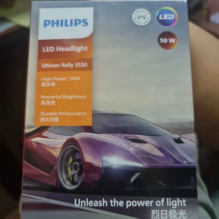 Led Philips Ultinon Rally 3550 H4 6500K 50 Watt Best