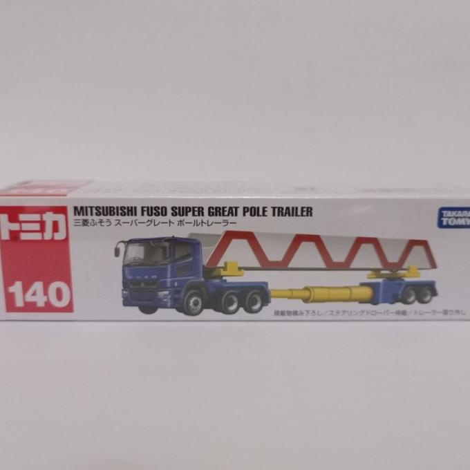 Tomica No 140 Mitsubishi Fuso diecast truk trailer takara tomy long Termurah