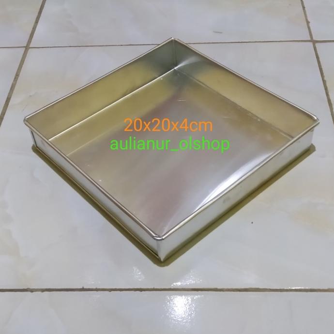 New Loyang Kue 20X20 / Loyang Brownies Sekat 20X20 / Loyang Persegi 20X20 Berkualitas