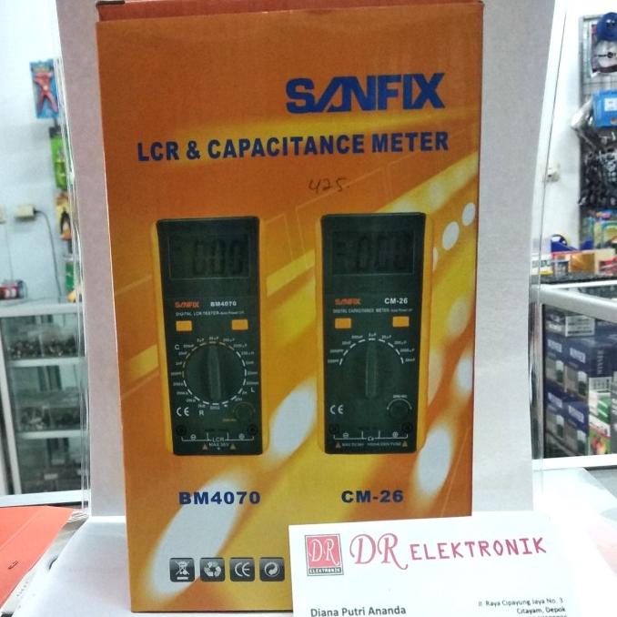 Sanfix CM-26 ESR LCR and Capacitence Digital ORIGINAL Tester Meter dre3 Murah