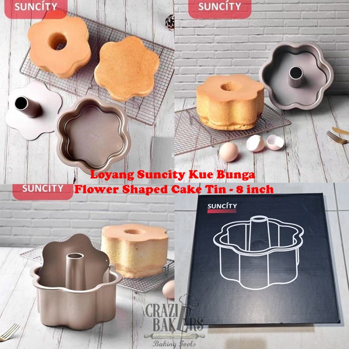 

✅Original Loyang Suncity Kue Bunga Sakura Flower Shaped Cake Tin - 8 Inch Berkualitas