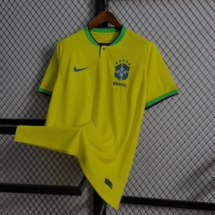 Jersey Brazil Home Piala Dunia Qatar 2022 Grade Original