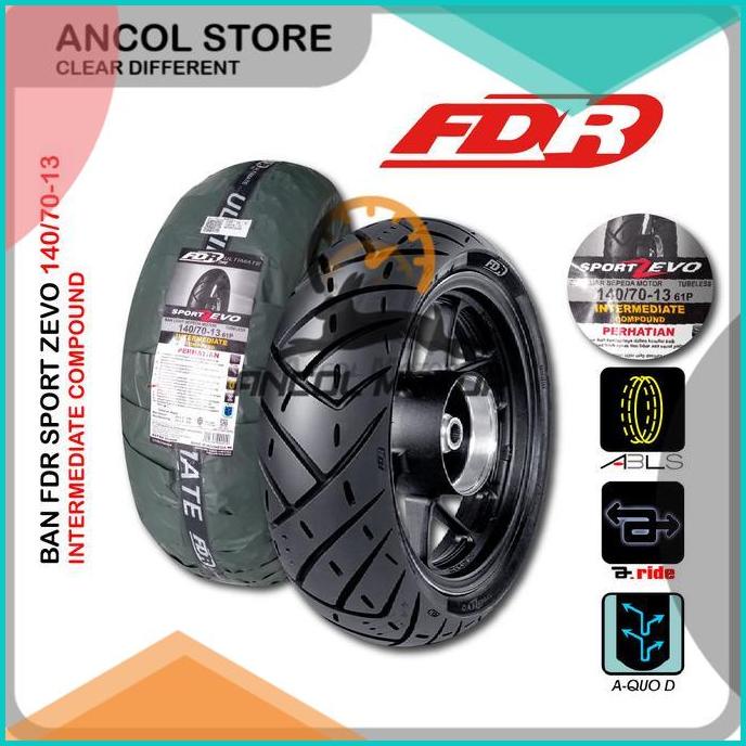 FDR Zevo 140/70-13 Sport  Ban Tubeless Motor Matic Yamaha Nmax 16novz3